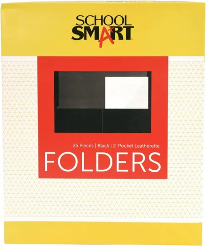 Vista 16 de School Smart Carpetas de 2 bolsillos, colores surtidos, paquete de 25 - 084900