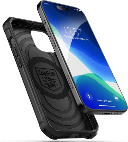 Vista 4 de ENCASED Funda compatible con iPhone 15, protección de grado militar con cobertura de cuerpo completo resistente de 360 grados (iPhone 15)