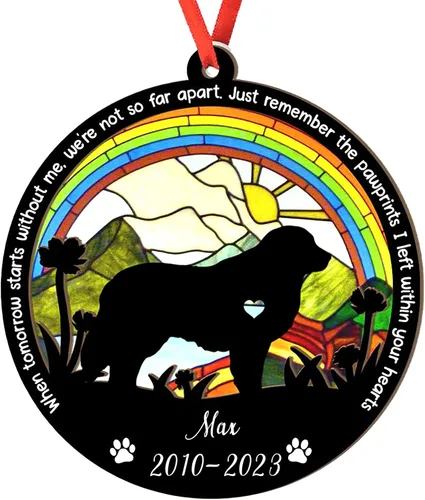 Vista 89 de Adorno personalizado para atrapasoles de sabueso afgano, adorno de Navidad de sabueso afgano, regalo para perro amante, sabueso afgano conmemorativo
