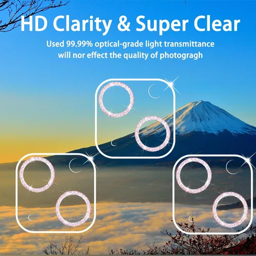 Vista 69 de Dengduoduo Paquete de 3 protectores de lente de cámara de vidrio templado para iPhone 15 de 6.1 pulgadas y para iPhone 15 Plus de 6.7 pulgadas