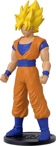 Vista 2 de Dragon Ball Super Saiyan Goku Figura de anime Figura de acción de Goku Super Saiyan de 4 pulgadas de alto contiene moneda coleccionable manga
