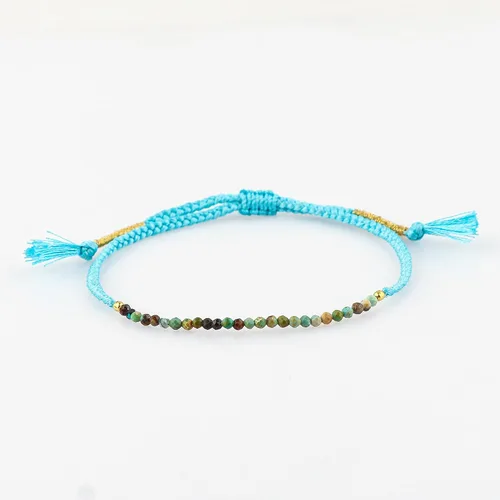 Vista 32 de Natural Beads Braided Bracelet, Energy Healing Crystals, Birthday, Gift for Her, Resizable Hand Braid Rope Thread Protection Bracelet for Men