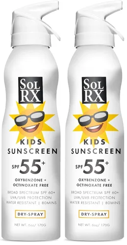 Vista 8 de SolRX SPORT KID's SPRAY SPF 60+ Protector solar, para rostro y cuerpo respetuosos con los arrecifes Boquilla multiángulo de 360 grados, diseñada