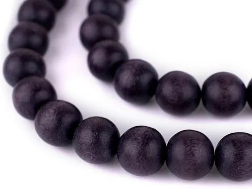 Vista 44 de TheBeadChest: cuentas de madera redondas naturales de 0.315 pulgadas, cuentas de madera sueltas espaciadoras para fabricar joyas, 4 tamaños