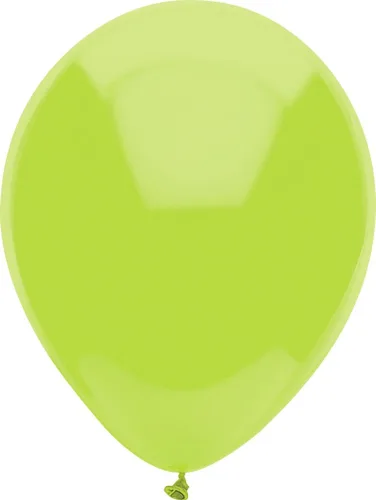 Vista 12 de Globos de látex de color estándar fabricados en los Estados Unidos, 10 unidades, verde neón