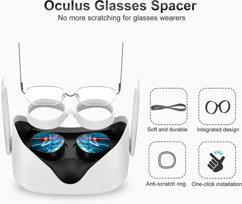 Vista 3 de SUPERUS Lens Protector Compatible with OculusMeta Quest 2, Glasses Spacer - Anti-Scratch VR Accessories to Prevent Your Glasses from Scratching VR
