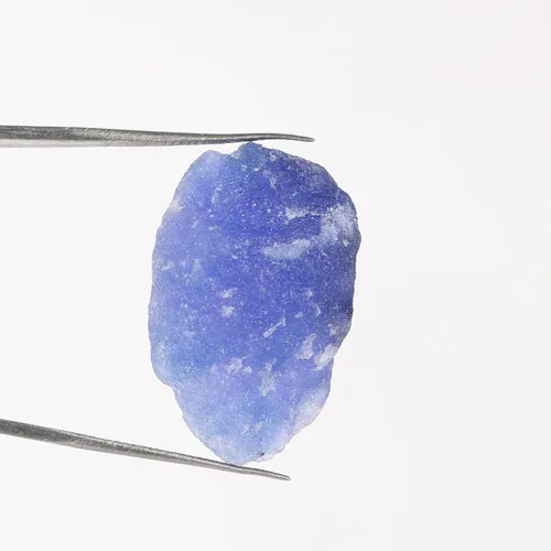 Vista 2 de Cristal curativo de piedras preciosas sueltas naturales de zafiro azul crudo en bruto 30.85 CT Zafiro crudo