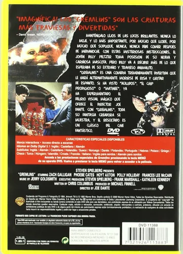 Vista 2 de Gremlins Import Movie European Format - Zone 2 2000 Zach Galligan Phoebe Cates Hoyt Axton Polly Ho