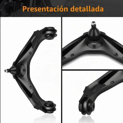 Vista 6 de Kit de brazos de control superior delantero compatible con GMC y Chevrolet Silverado Sierra 1500 HD 2001-2007 y 2500 3500 HD 2001-2010, Suburban