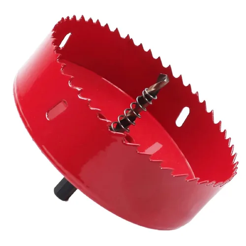 Vista 14 de Utoolmart Sierra de taladro bimetal profesional de acero inoxidable, 0.984 in de profundidad de apertura con mango triangular (2.953 in)