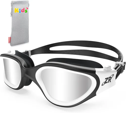 Vista 26 de ZIONOR Gafas de natación para niños, G1 MINI con protección UV, polarizadas, antivaho, para edades de 6 a 14 años Glare-Reducing Polarized Lenses