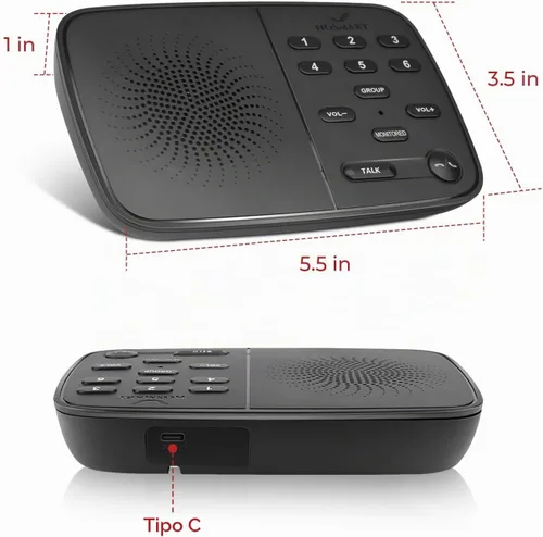 Vista 8 de Hosmart UltraSpeak Intercomunicadores inalámbricos para el hogar, sistema de intercomunicación inalámbrico dúplex completo para uso doméstico