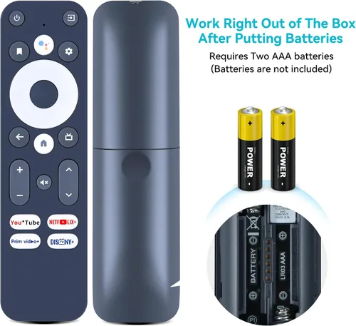 Vista 7 de ZWP Control remoto de voz de repuesto G10 para MECOOL KM7 Plus S905Y4 Android TV Box R-C-OHS-C008 Anker Nebula 4K Streaming Dongle, para Onn Strong