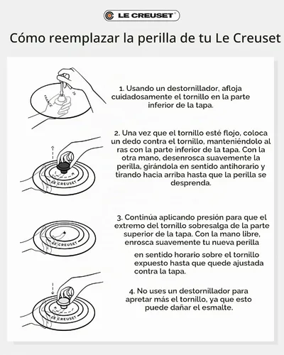 Vista 8 de Le Creuset Signature Perilla Grande, Níquel Negro