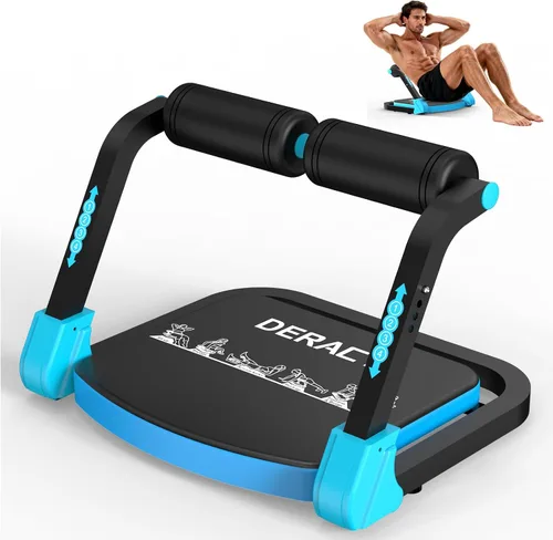 Vista 7 de DERACY Equipo de ejercicio para sentarse, máquina de abdominales ajustable, máquina multifuncional para sentarse, equipo de entrenamiento abdominal