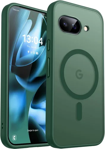 Vista 45 de CANSHN Funda magnética para Google Pixel 9 Pro XL (6.8 pulgadas), mejorada [protección completa de la cámara] [compatible con Magsafe]