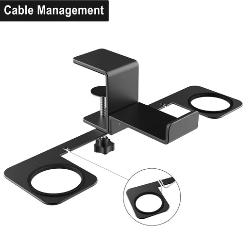 Vista 8 de BOOHENKA VR Headset Stand VR Hanger Headset Display Holder Headset Holder and Controller Mount Station Metal Storage Hook Compatible with Oculus