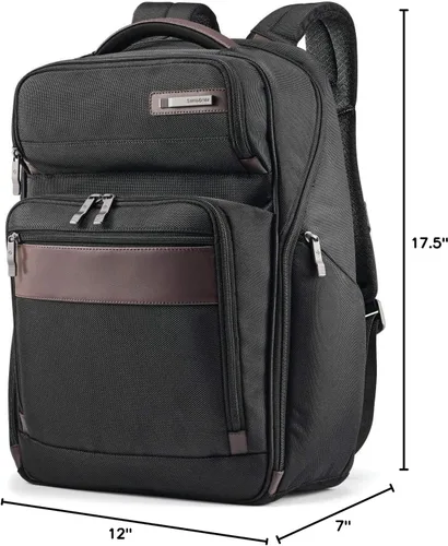 Vista 10 de Samsonite Mochila de negocios Kombi, Negro/Marrón, Mochila de negocios Kombi