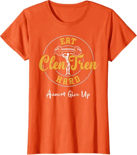 Vista 58 de Culturismo: Comer Clen Tren Hard Anavar Give Up - Camiseta de gimnasio, Negro