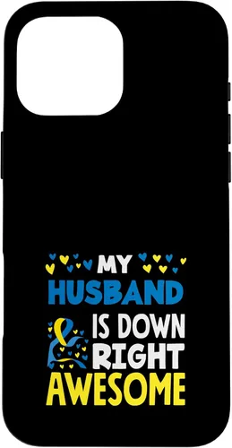 Vista 19 de My Husband is Down Right Awesome Down Syndrome Awareness Case for iPhone 17