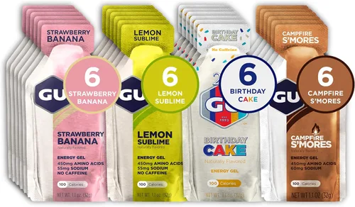 Vista 2 de GU Energy Original Sports Nutrition - Gel energético, 24 unidades, sabores indulgentes surtidos y geles energéticos originales de nutrición