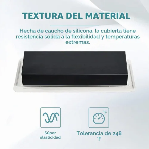 Vista 3 de Buzzlett Paquete de 4 cubiertas de ventilación de goma con sello de flujo de aire completo para rejillas de ventilación de piso, pared y techo