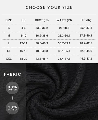 Vista 6 de FeelinGirl Body sin mangas para mujer, con tanga acanalada, con brasier integrado, para verano, para salir