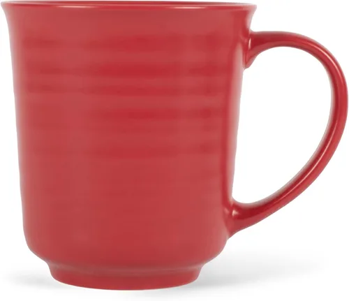 Vista 11 de Elanze Designs Juego de 4 tazas de café de cerámica de 17 onzas con acabado esmaltado blanco mate