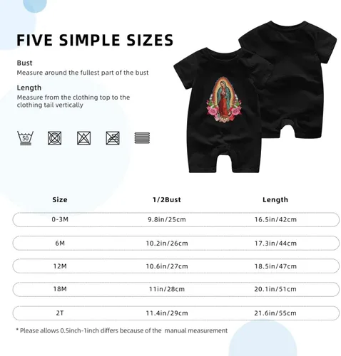 Vista 4 de Our Lady Of Guadalupe - Traje de bebé unisex de 0 a 24 meses
