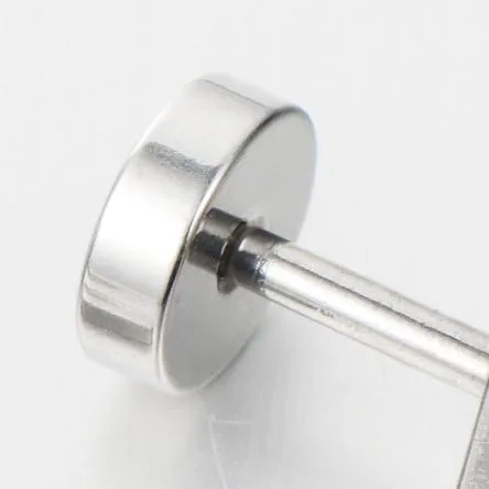 Vista 3 de Pendientes de tuerca de satén con diseño de estrella de David para hombre y mujer en acero inoxidable, rosca trasera, 2 piezas