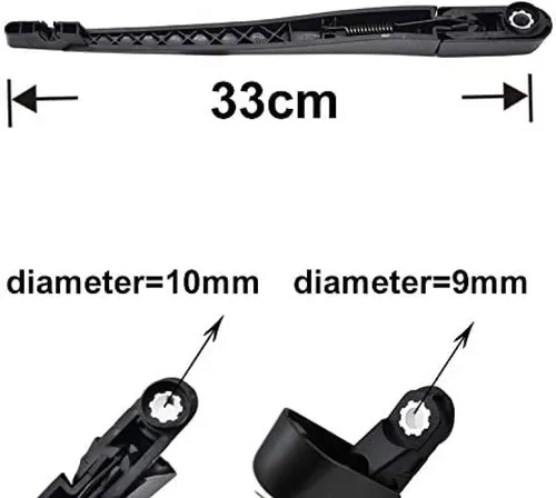 Vista 2 de Rear wiper blade and wiper arm for Opel Zafira B MK2 2005-2014 14" car rear wiper