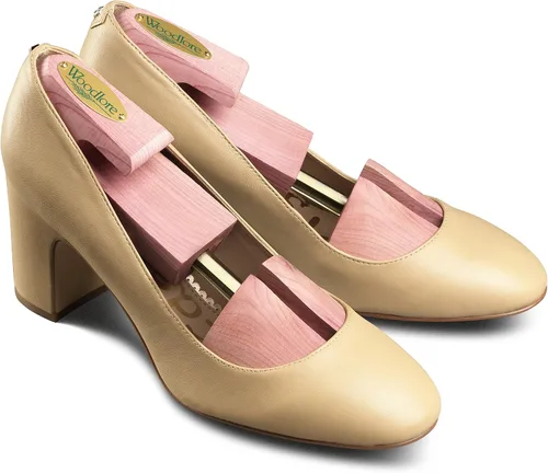 Vista 2 de Woodlore Árboles de zapatos para mujer (2 pares) combinados, madera de cedro aromático, fabricado en Estados Unidos