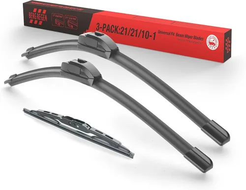 Vista 22 de BERG REGEN Escobillas limpiaparabrisas de 15"+15" con escobilla trasera de 13" - Juego de repuesto automotriz para Jeep Wrangler JK 2008 2009 2010