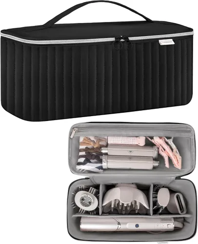Vista 13 de Lexeeco Secador de pelo Herramientas Bolsa de viaje para Shark Flex Style Rosa