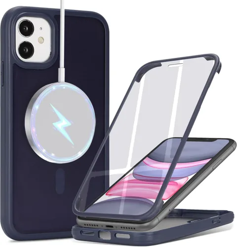 Vista 21 de Funda para iPhone 8 Plus con protector de pantalla, compatible con Magsafe, para iPhone 7 Plus, protector de pantalla integrado, funda delgada