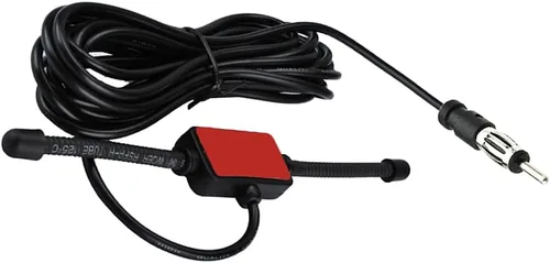 Vista 4 de Antena de radio estéreo universal para coche, antena de radio AM FM, adhesivo para coche, antena de parche oculto, para camión, antena de radio