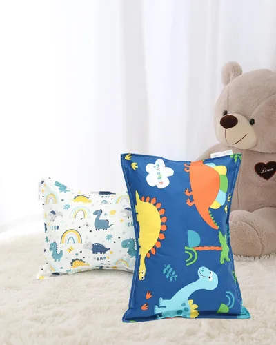 Vista 35 de ALVA BABY - Fundas de almohada de algodón para niños pequeños de 13 x 18 pulgadas o 12 x 16 pulgadas