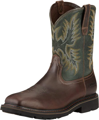 Vista 6 de Ariat Sierra - Botas de trabajo con punta cuadrada ancha y punta de acero para hombre