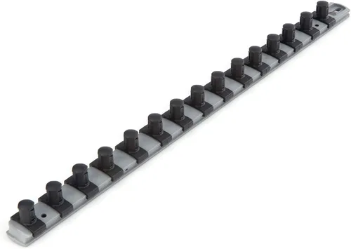 Vista 28 de TEKTON - Llave de tubo de 1/2 pulgada x riel de 33 cm con 10 clips (negro) OSR22210 Fabricado en EE. UU
