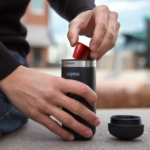 Vista 3 de WACACO Adaptador Nanopresso NS, accesorios para máquina de café espresso portátil Nanopresso, compatible con cápsulas NS, perfecto para viajes