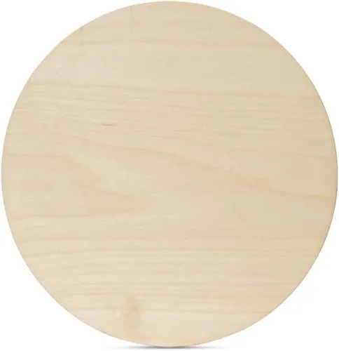 Vista 10 de Círculos de madera de 0.5 pulgadas de grosor, desde 10 hasta 24 pulgadas de diámetro