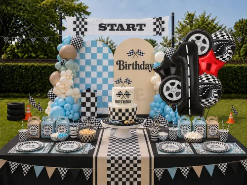 Vista 5 de Paquete de 7 globos con número 1 de 40 pulgadas para decoración de primer Negro 1