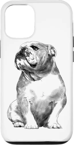 Vista 28 de Funda para iPhone 17 de Bulldog Inglés con diseño de perro