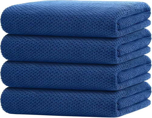 Vista 20 de HOMEXCEL Juego de Sábanas de Baño Toallas Paquete de 2 (35 x 70 Pulgadas), Toallas de Baño Ultra Suaves para Baño, Toallas Ligeras y de Secado Negro
