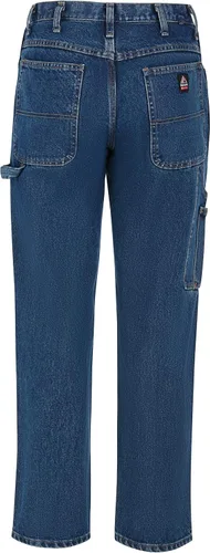Vista 2 de Bulwark - Dungaree de mezclilla prelavado para hombre, resistente al fuego, 14.75 onzas