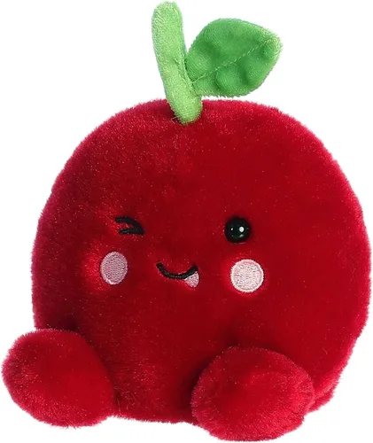 Vista 6 de Aurora® Adorable animal de peluche Palm Pals™ Cordial Cherry™, divertido peluche coleccionable para niños y adultos, perfecto para decorar
