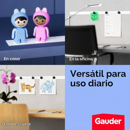 Vista 4 de GAUDER Cinta de metal autoadhesiva Cinta ferrosa para imanes Tira de acero metálico
