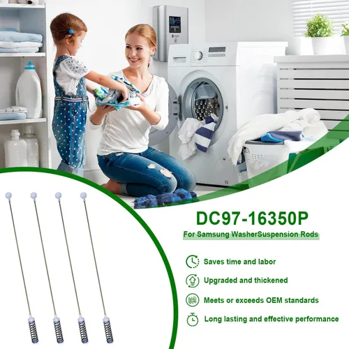 Vista 7 de WA22R7450AW DC97-16350P Varillas de suspensión para lavadora Samsung Digital Amortiguadores Lavadora/suspensión para lavadora, se adapta a modelos
