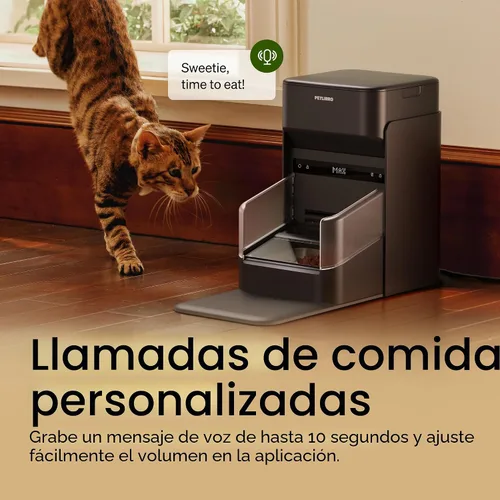 Vista 10 de PETLIBRO Alimentadores RFID para 2 gatos, sensor de collar para comidas personalizadas, reconocimiento de gatos, seguimiento de dieta y antirrobo