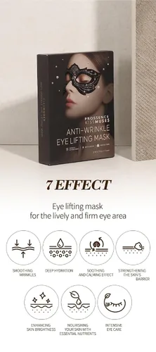 Vista 3 de X Prossence - Máscara de levantamiento de ojos, paquete de 7 (0.3 fl oz cada uno), tratamiento reafirmante y revitalizante debajo de los ojos